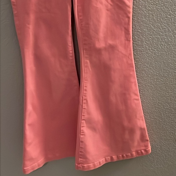 Free People We the Free Venice Beach Pink High Rise Flare Jeans Size 30 - Picture 5 of 10